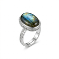 Energy Protection & Intuition Ring (Labradorite)