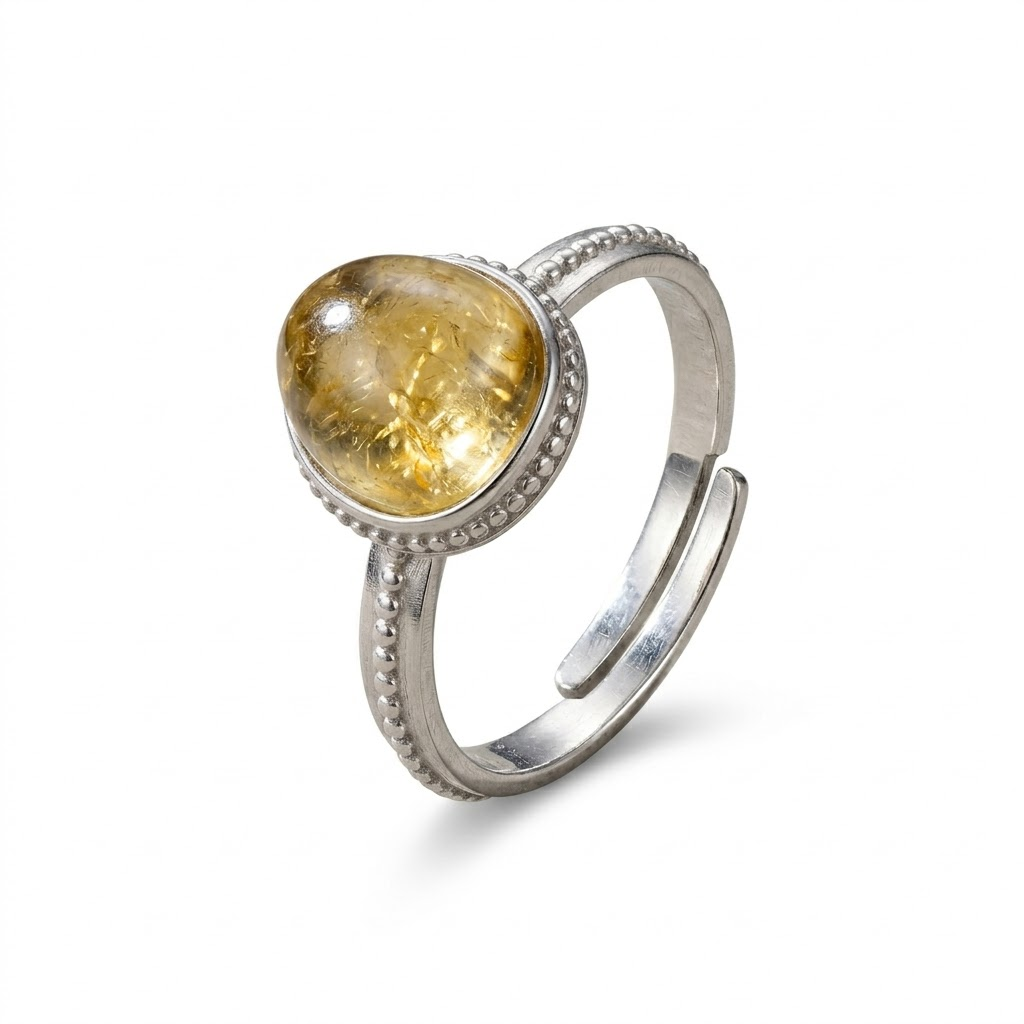 Financial Growth & Positive Energy Ring (Citrine)