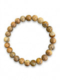 Focus, Encourages Grounding & Stability Bracelet (Picture Jasper)