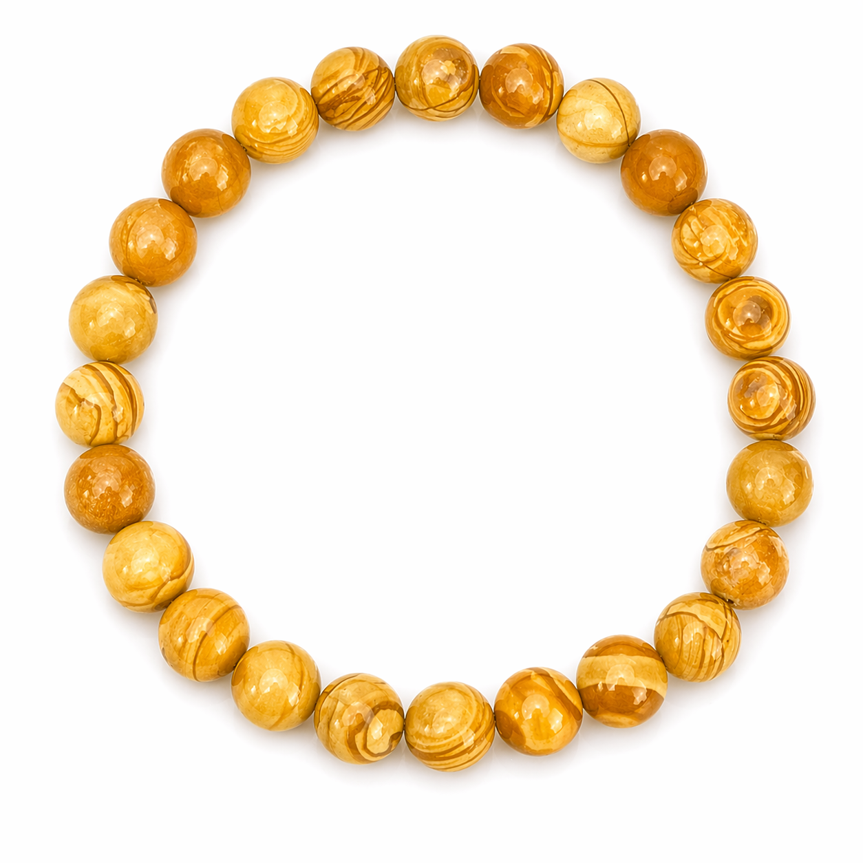 Growth, Stability & Patience Bracelet (Petrified Wood Jasper)